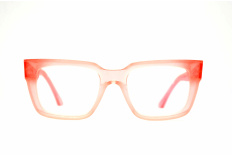 DIECIDECIMI_GLASSTYLIST_Dandy's_OSCAR_Rough_Corallo Neon Trasparente