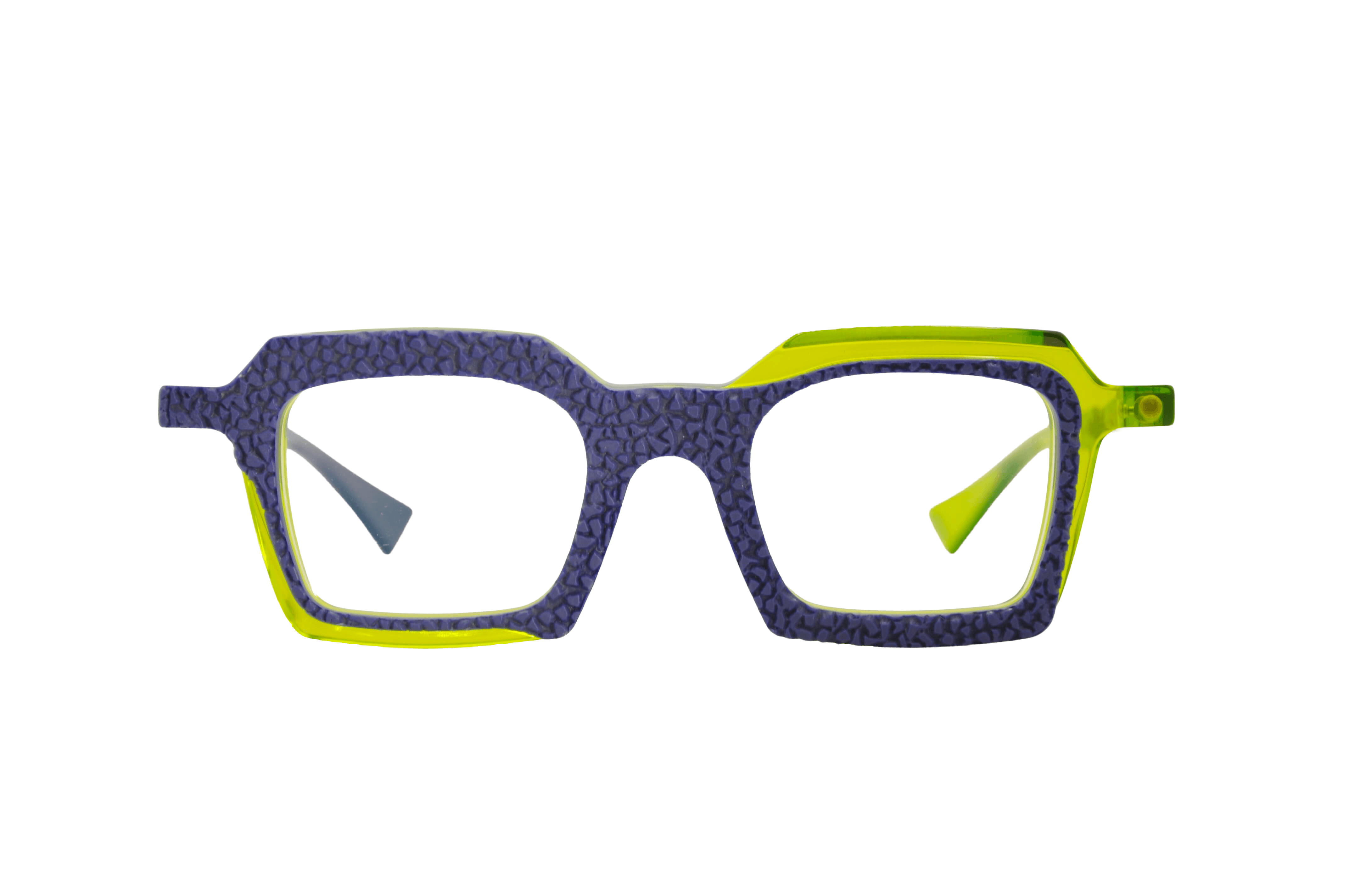 DIECIDECIMI_GLASSTYLIST_Piero Massaro Eyewear_PM 922_Moma_Blu e Verde Acido