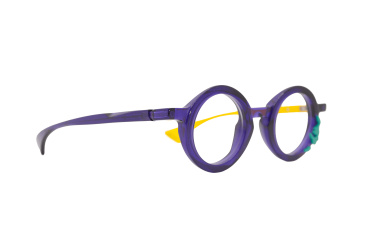DIECIDECIMI_GLASSTYLIST_Piero Massaro Eyewear_PM 921_Moma_Viola e Giallo