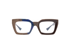 GLASSTYLIST_Piero Massaro Eyewear_PM 936_Suggestioni Urbane_Blu e Marrone