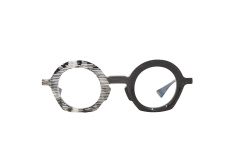 DIECIDECIMI_GLASSTYLIST_Piero Massaro Eyewear_PM 939_Suggestioni Urbane_Nero e Screziato