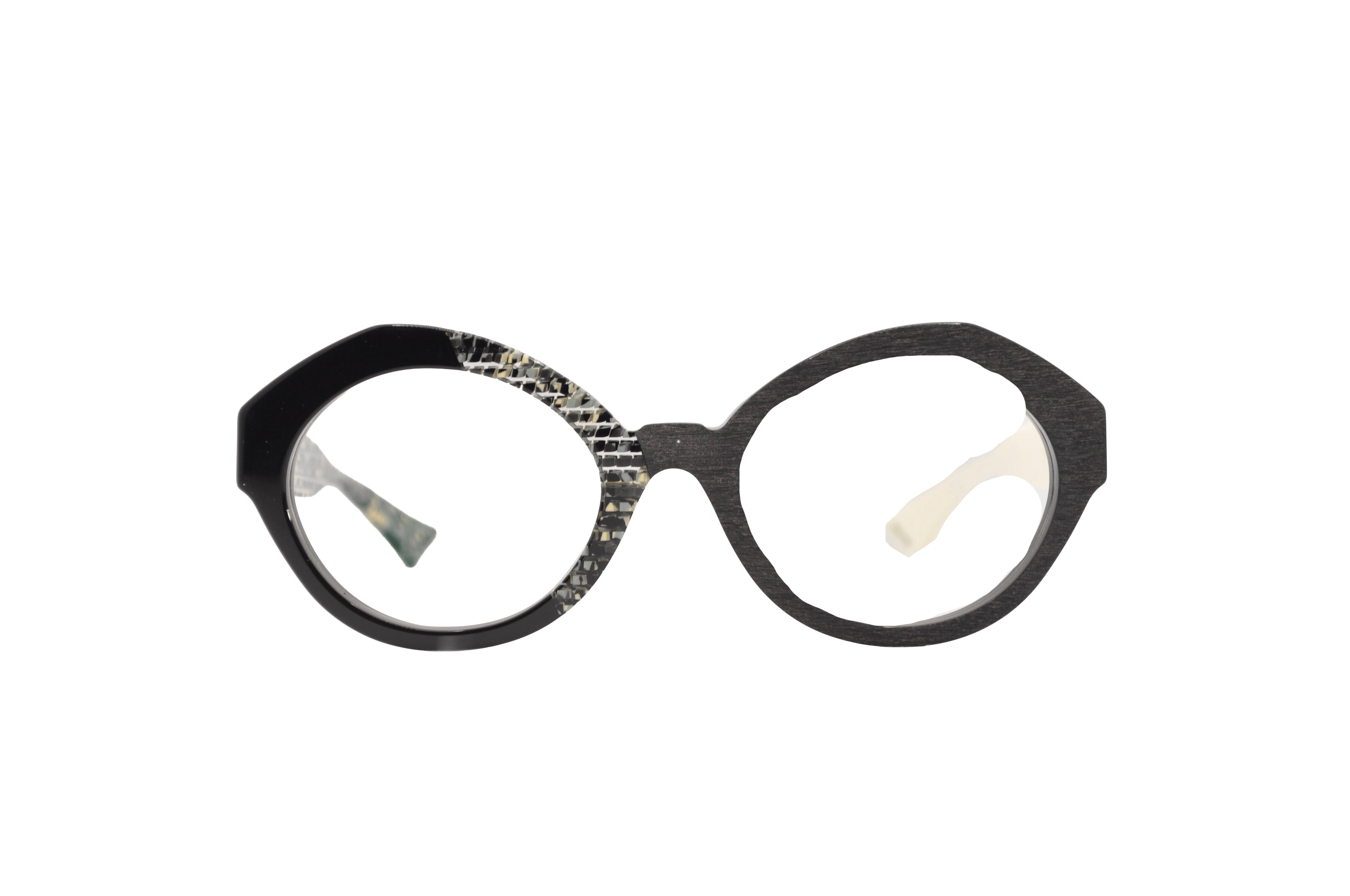 DIECIDECIMI_GLASSTYLIST_Piero Massaro Eyewear_PM 931_Suggestioni Urbane_Marrone e Nero