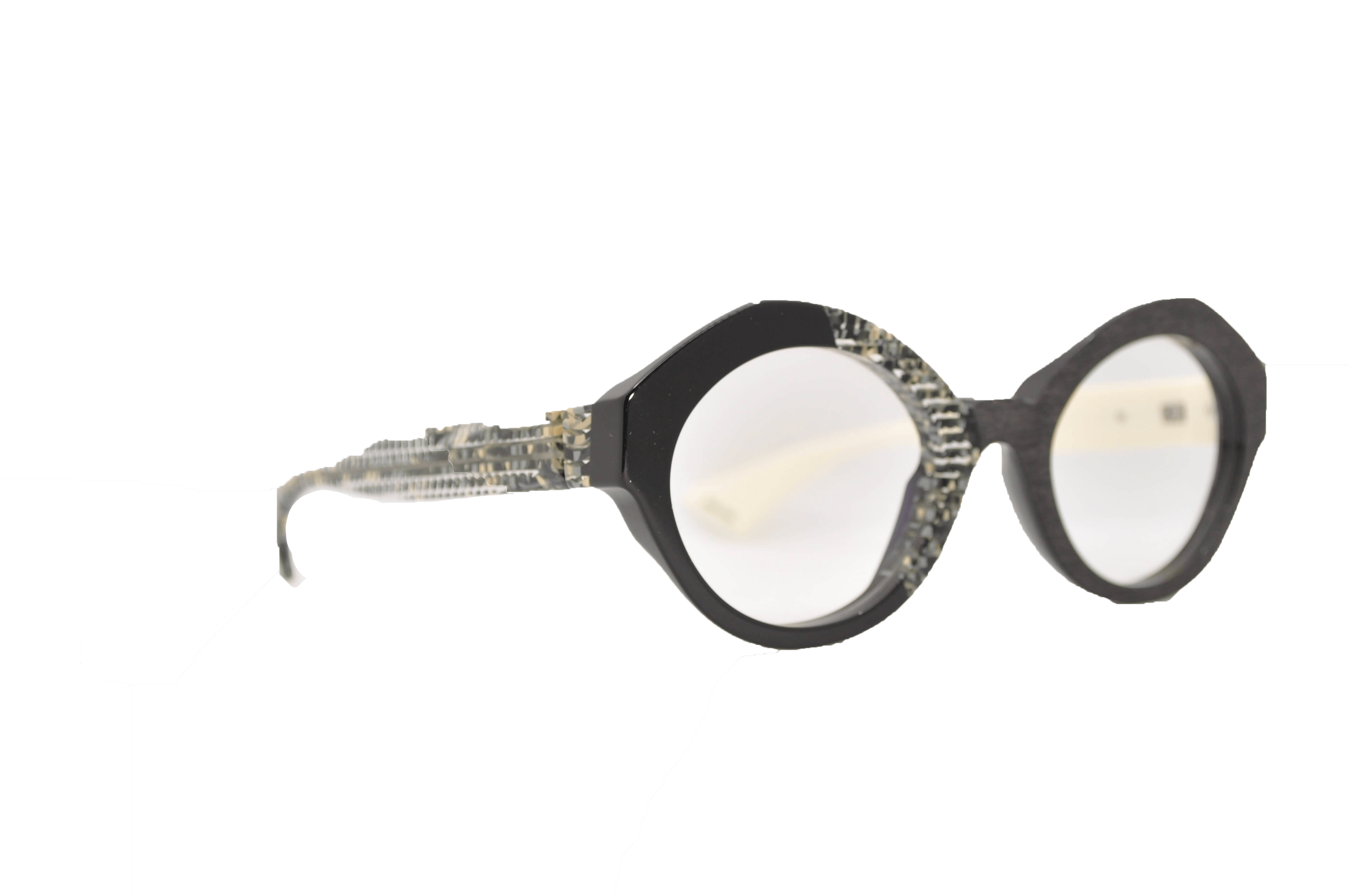 DIECIDECIMI_GLASSTYLIST_Piero Massaro Eyewear_PM 931_Suggestioni Urbane_Marrone e Nero