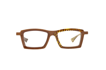 DIECIDECIMI_GLASSTYLIST_Piero Massaro Eyewear_PM 937_Suggestioni Urbane_Marrone e Verde Acido