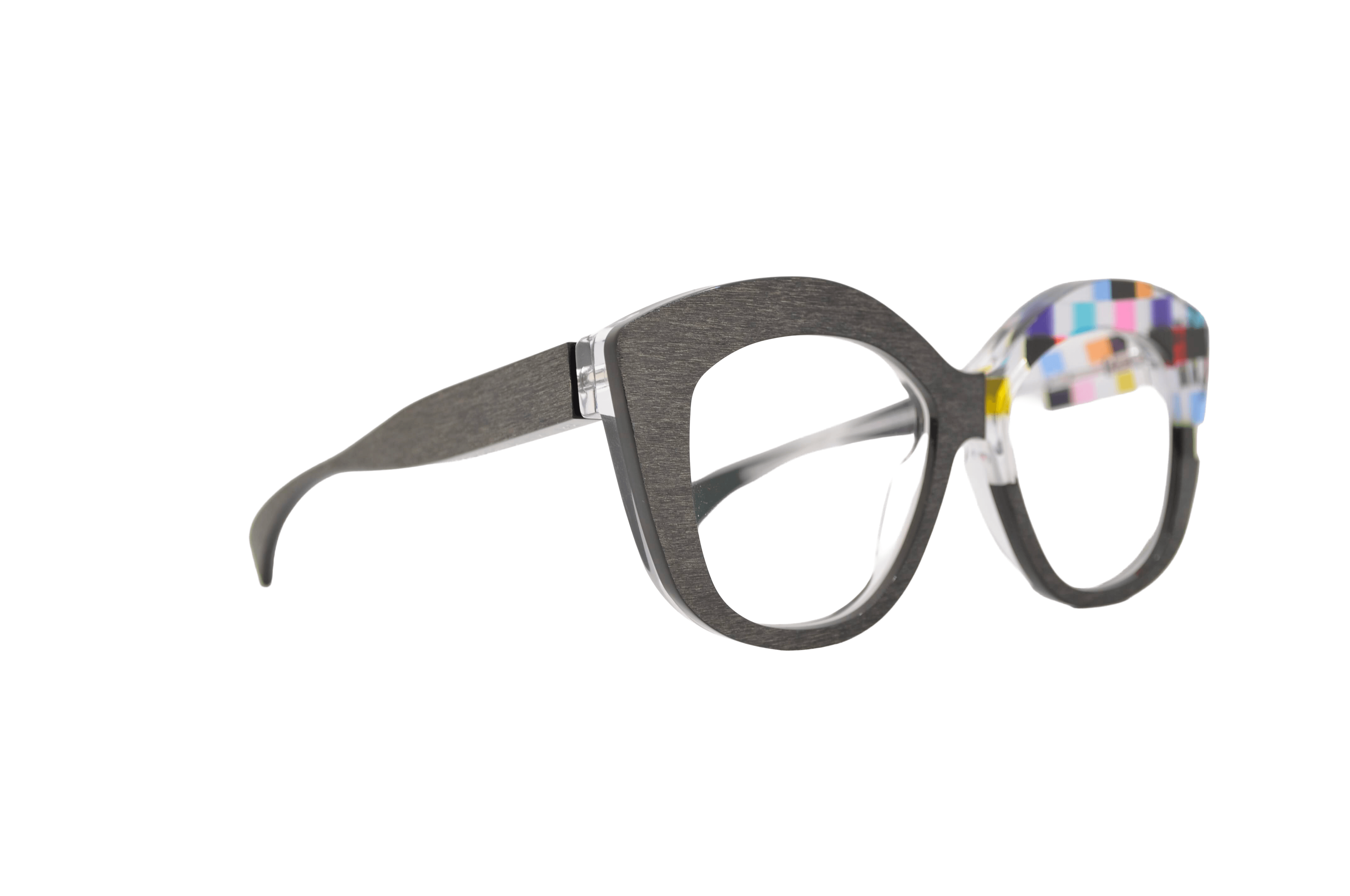 DIECIDECIMI_GLASSTYLIST_Piero Massaro Eyewear_PM 926_Moma_Nero e Multicolor