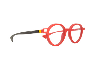 DIECIDECIMI_GLASSTYLIST_Piero Massaro Eyewear_PM 924_Moma_Rosso e Nero
