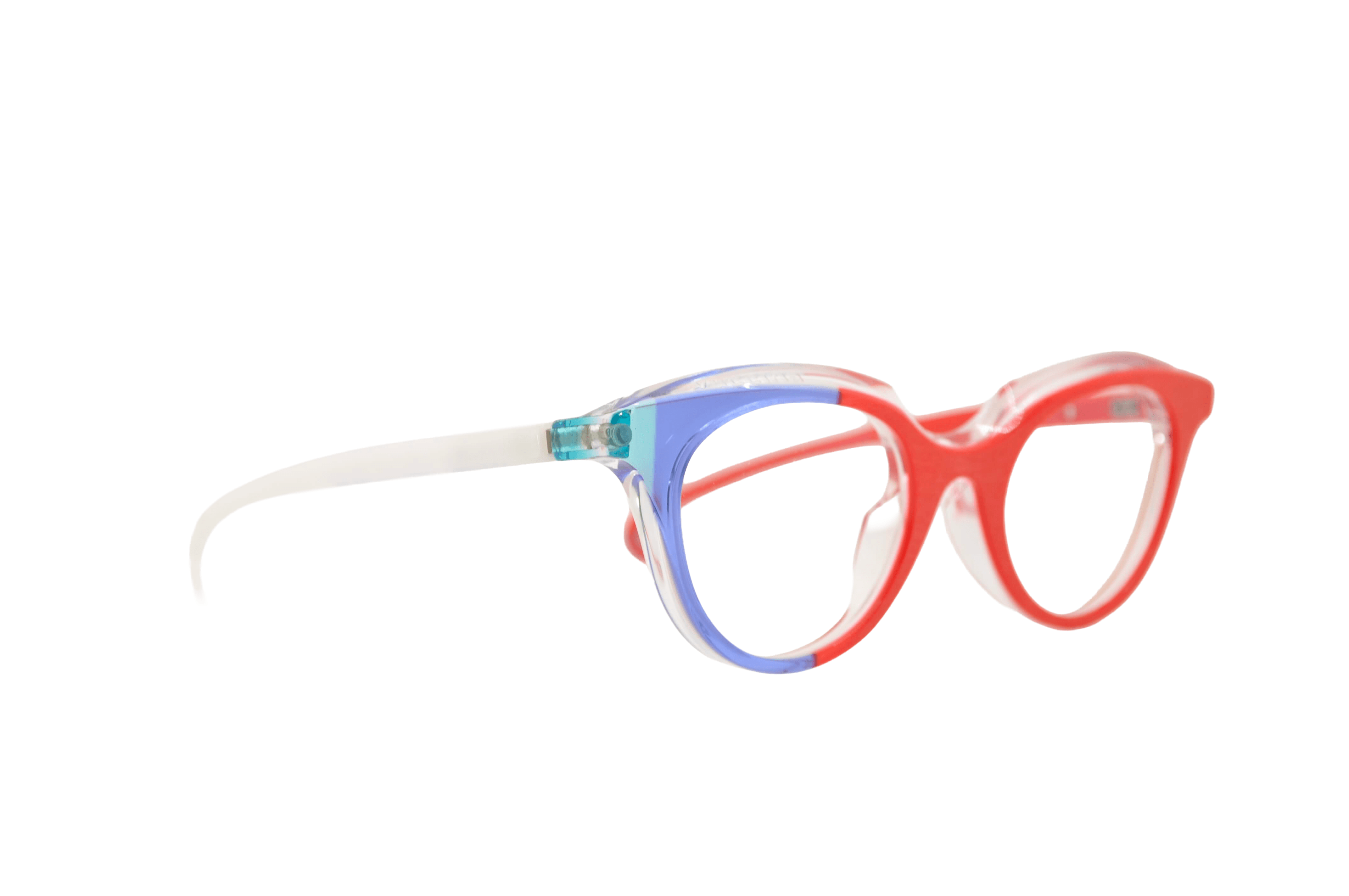 DIECIDECIMI_GLASSTYLIST_Piero Massaro Eyewear_PM 911_La Vucciria_Rosso e Blu