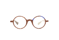 DIECIDECIMI_GLASSTYLIST_Piero Massaro Eyewear_PM 494_Trame di Colore_Marrone e Blu