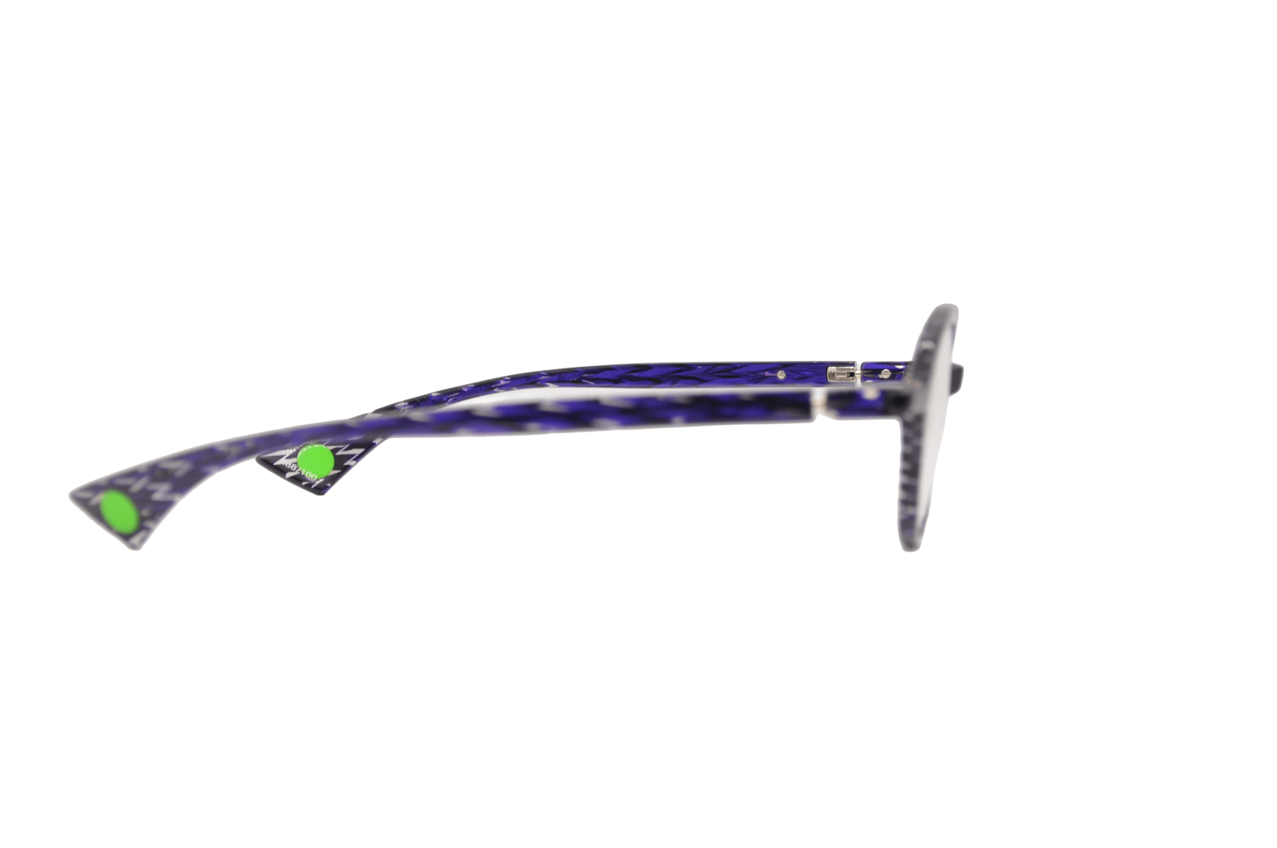 DIECIDECIMI_GLASSTYLIST_Piero Massaro Eyewear_PM 497_Trame di Colore_Blu