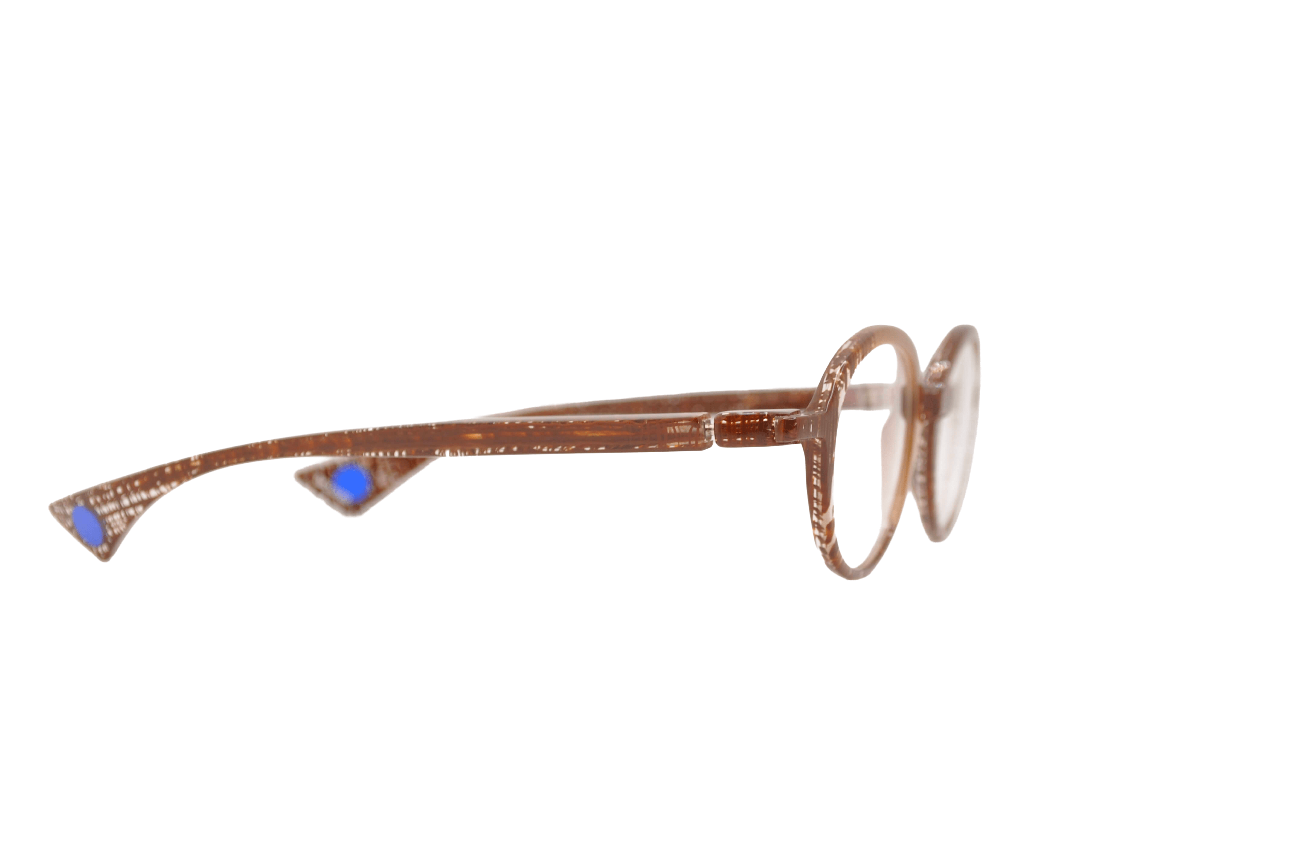 DIECIDECIMI_GLASSTYLIST_Piero Massaro Eyewear_PM 497_Trame di Colore_Marrone